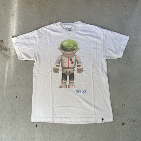 Kidrobot Peecol Astronof Astronaut Robot Shirt Men’s Large Barneys CoOp - Picture 1 of 3